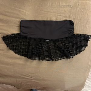 iHeartRaves mini fishnet skirt